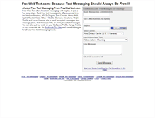 Tablet Screenshot of freewebtext.com